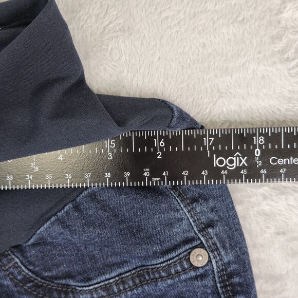 Indigo Blue Maternity Jeans Womens XLL Boot Cut Flare 33x31 - Picture 7 of 9